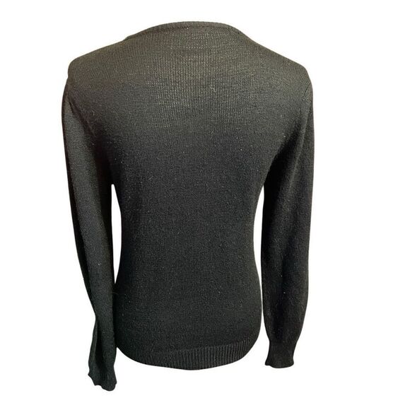 Jonathon Logan Vintage 1960’s/70’s Black Silver Metallic Embroidered Peacock Des - Picture 4 of 11